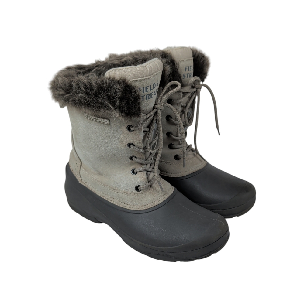 Field & Stream PAC Suede Faux Fur Thinsulate Water Resistant Winter Boots 8